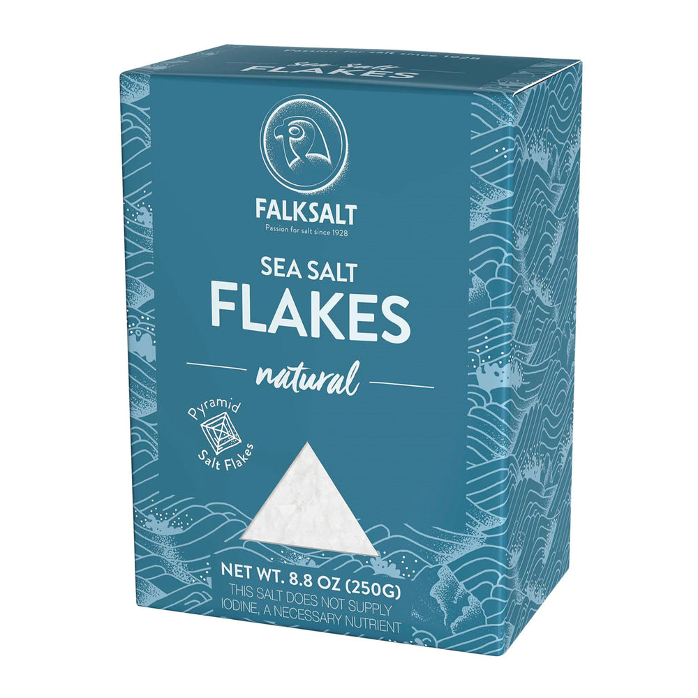 Falksalt envase frontal mostrando presentación gourmet y pureza