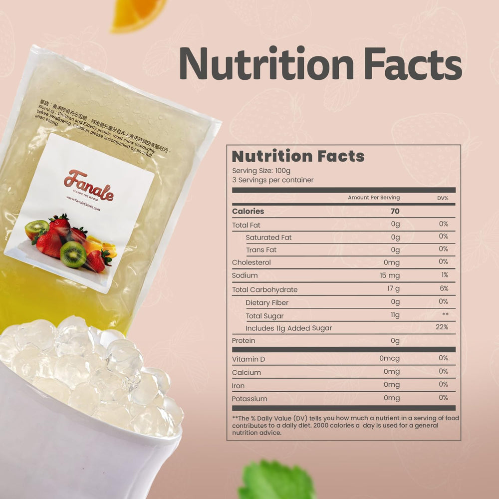 Fanale etiqueta con ingredientes mostrando agar y origen vegetal