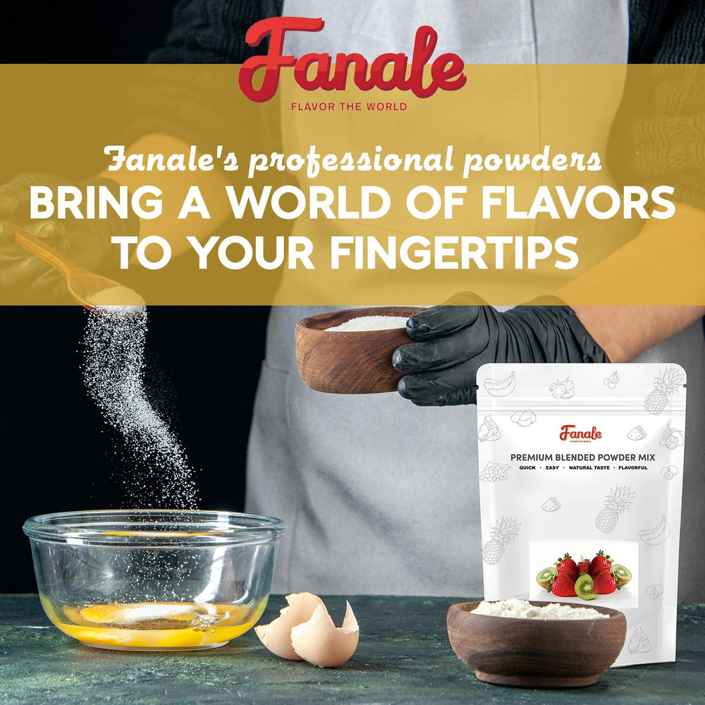 Fanale cuchara medidora con polvo en báscula, precisión en cada bebida