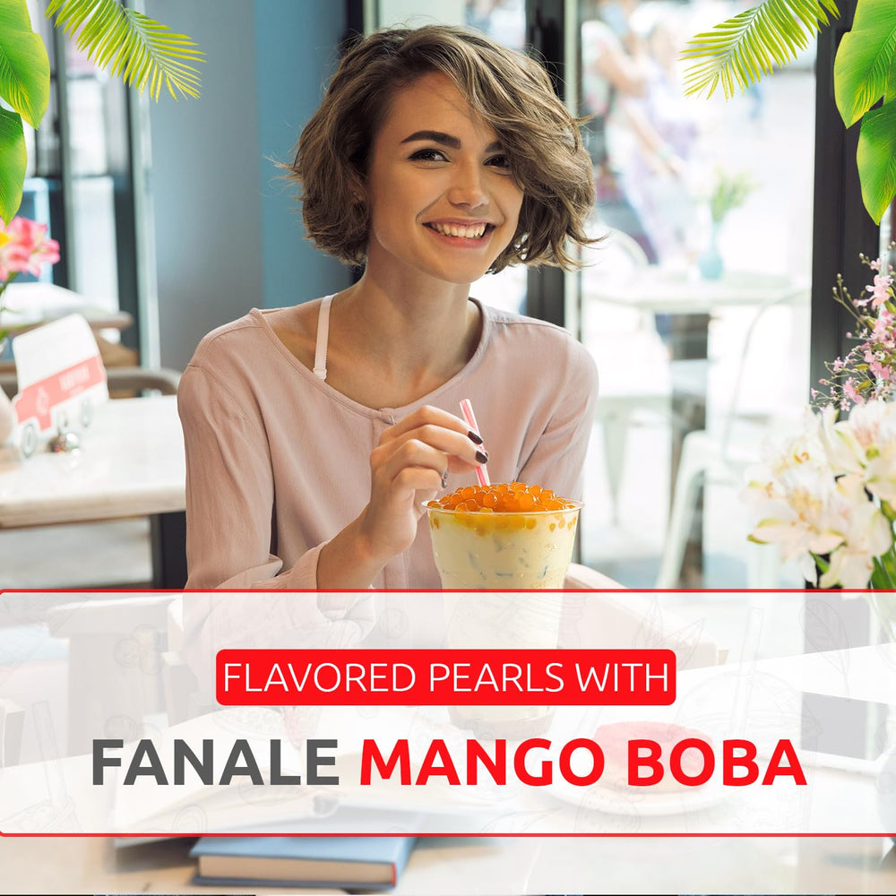 Fanale mano presionando perla para mostrar relleno jugoso