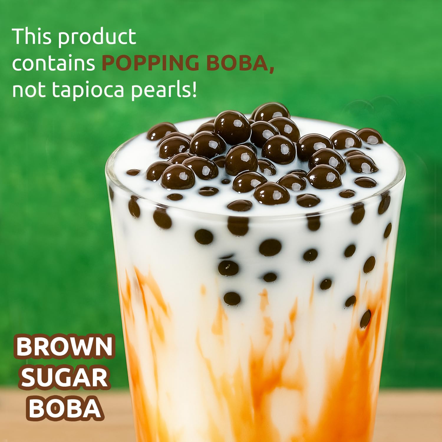 perlas Fanale espolvoreadas sobre helado aportando estallido y sabor de azúcar moreno