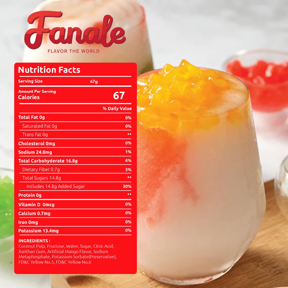 Fanale topping decorando un postre, mejora la presentación y atractivo