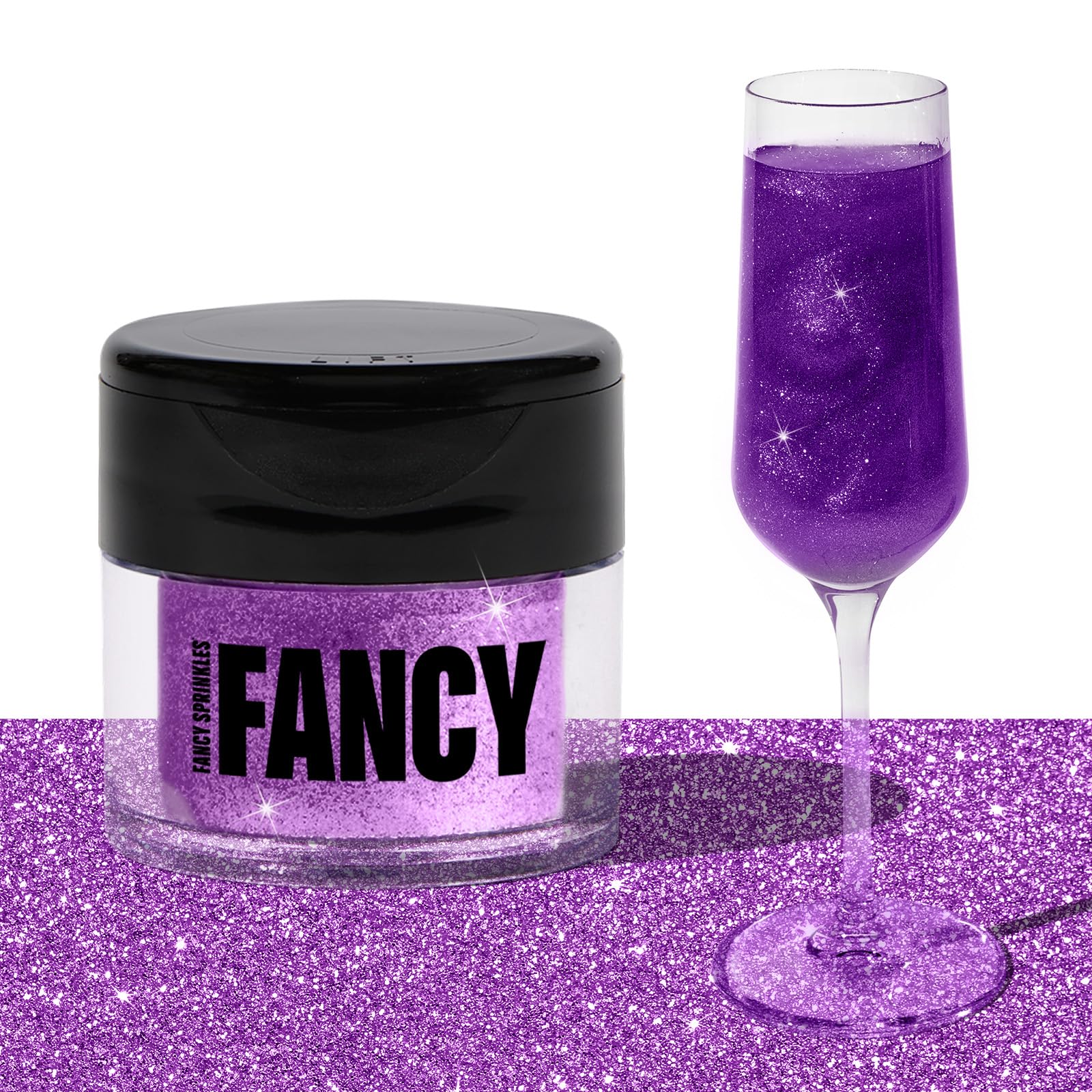 Fancy Sprinkles escena de fiesta con copas brillantes, agrega impacto visual
