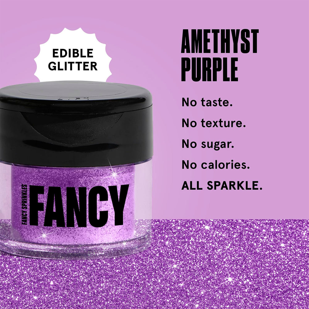 Fancy Sprinkles polvo textura fina amatista para acabado irisado y sin sabor
