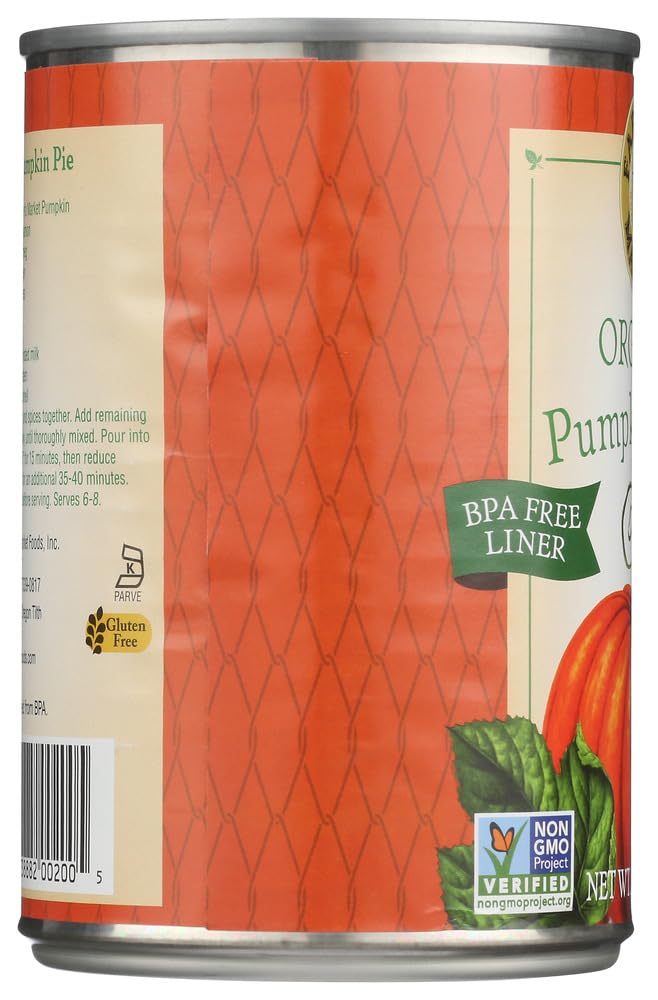 FARMER'S MARKET puré de calabaza textura cercana, suavidad lista para recetas