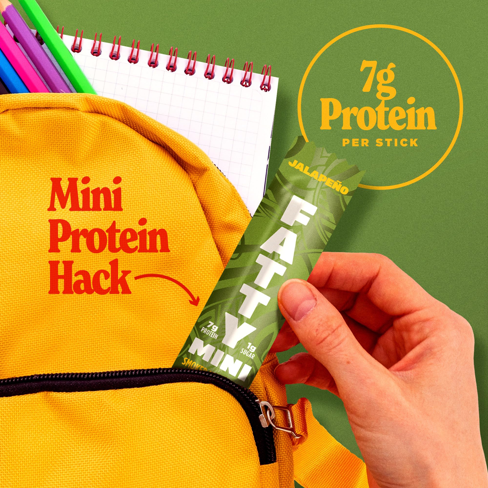 FATTY palitos en ambiente exterior, snack durable para aventuras