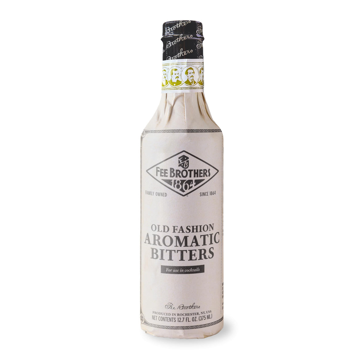 Fee Brothers frasco frontal mostrando etiqueta, ideal para aromatizar cócteles