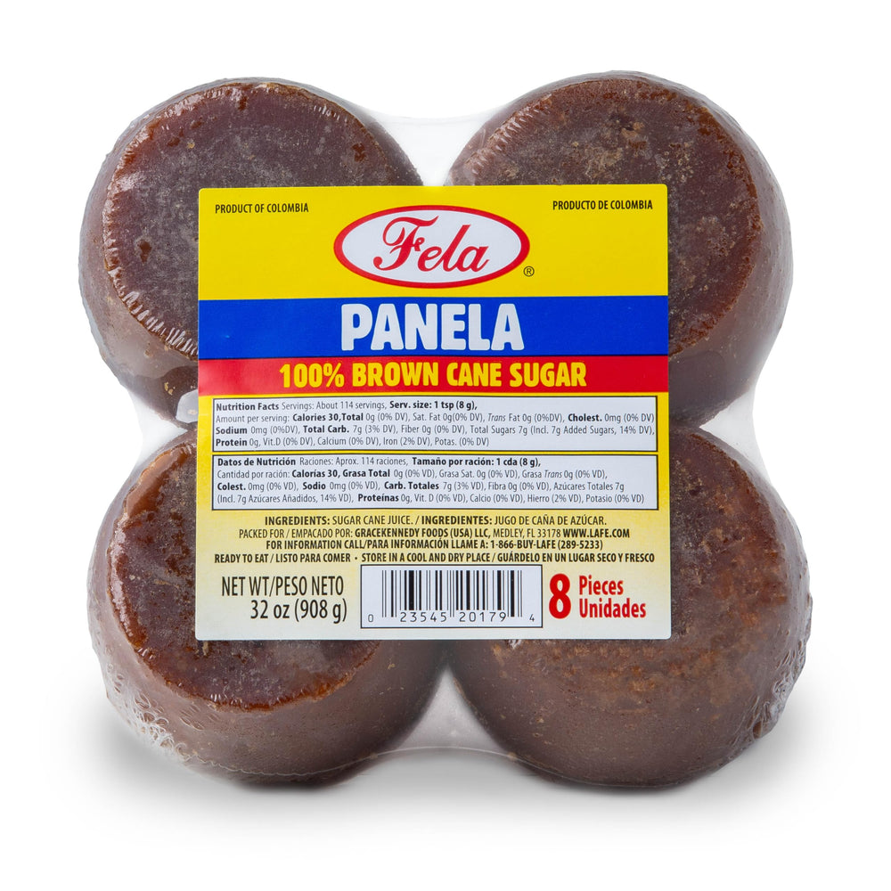 Fela panela frente del empaque mostrando autenticidad y conservación