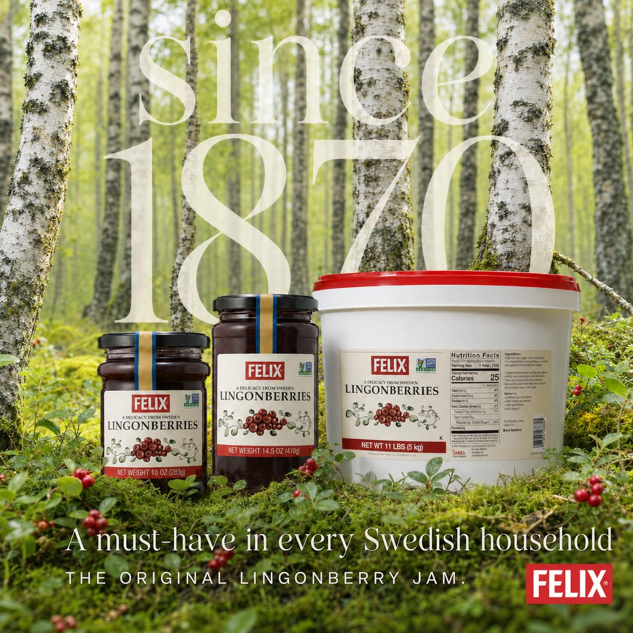 Felix etiqueta con certificaciones Non‑GMO y Kosher, confianza y trazabilidad