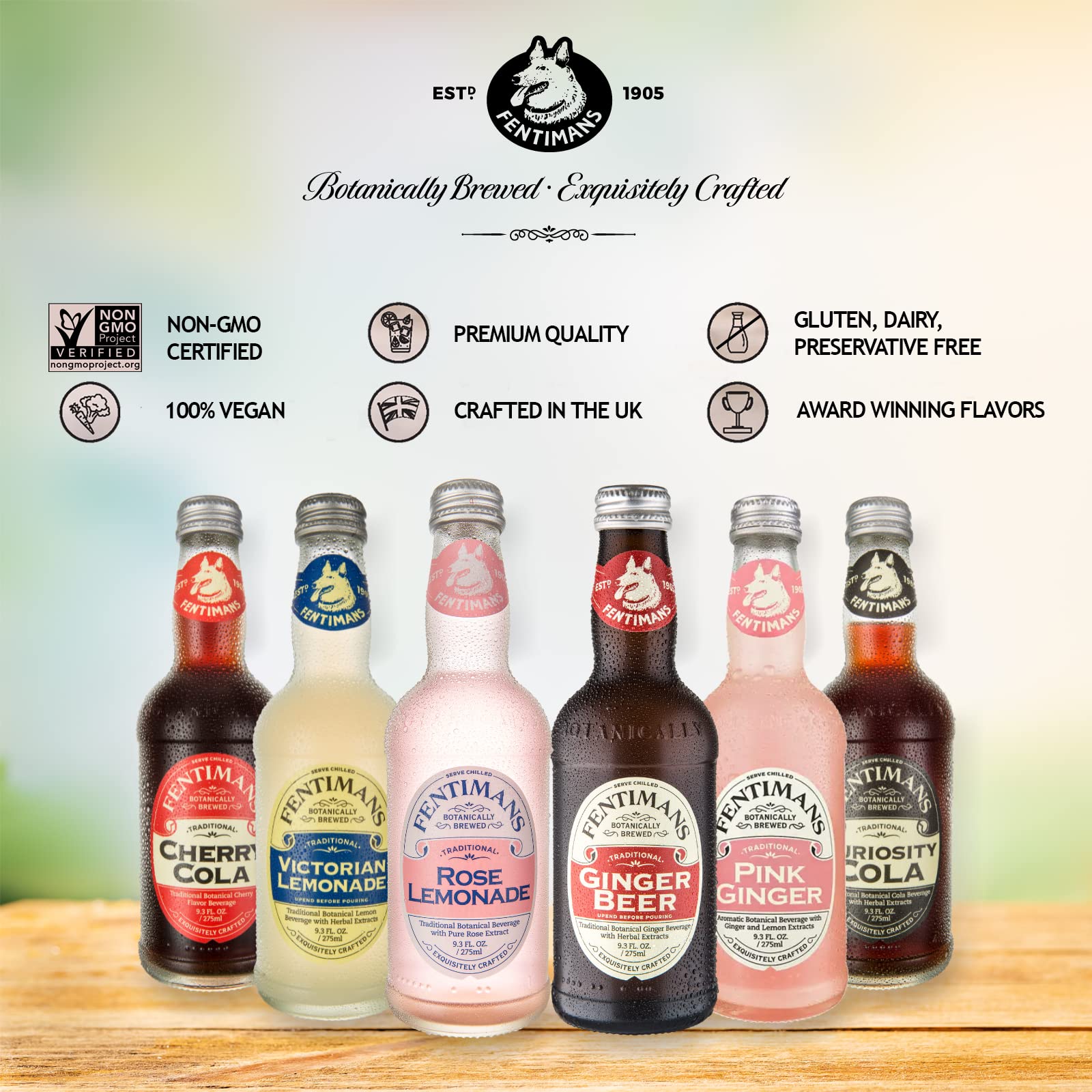 Fentimans close-up de burbujas finas que realzan la efervescencia