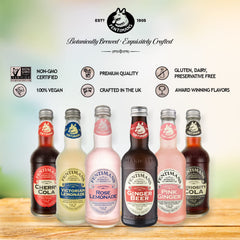 Fentimans close-up de burbujas finas que realzan la efervescencia