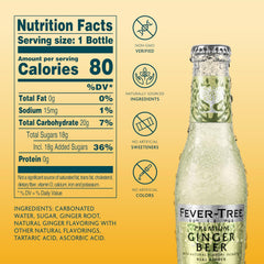 Fever-Tree detalle de etiqueta que destaca ingredientes naturales