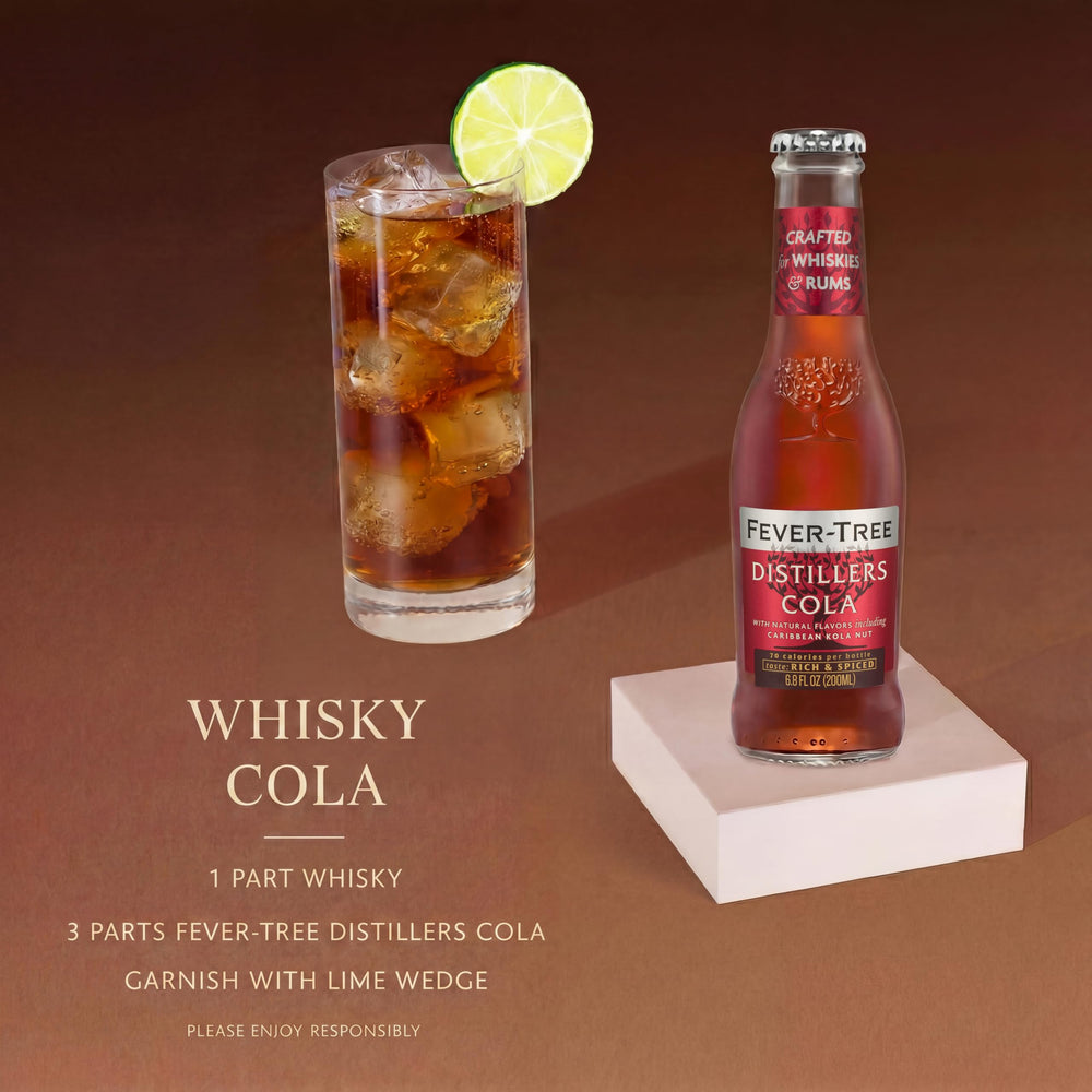 Fever-Tree Distillers Cola ingredientes naturales como kola y vainilla