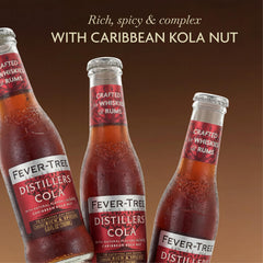 Fever-Tree Distillers Cola textura y espuma destacando carbonatación fresca