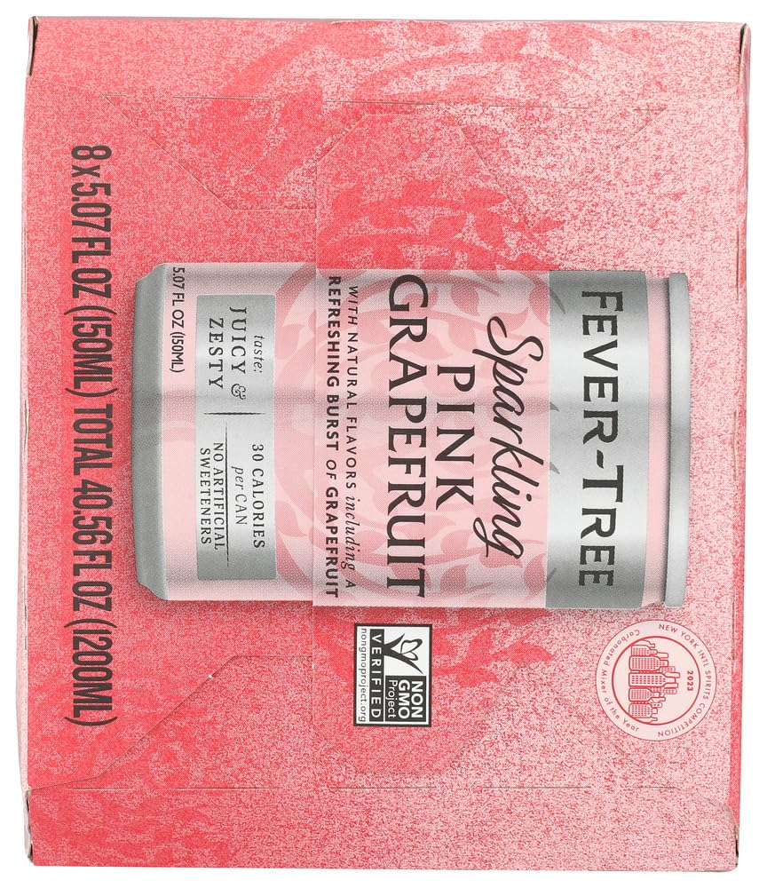 Fever-Tree en copa con hielo y pomelo, realza aromas cítricos