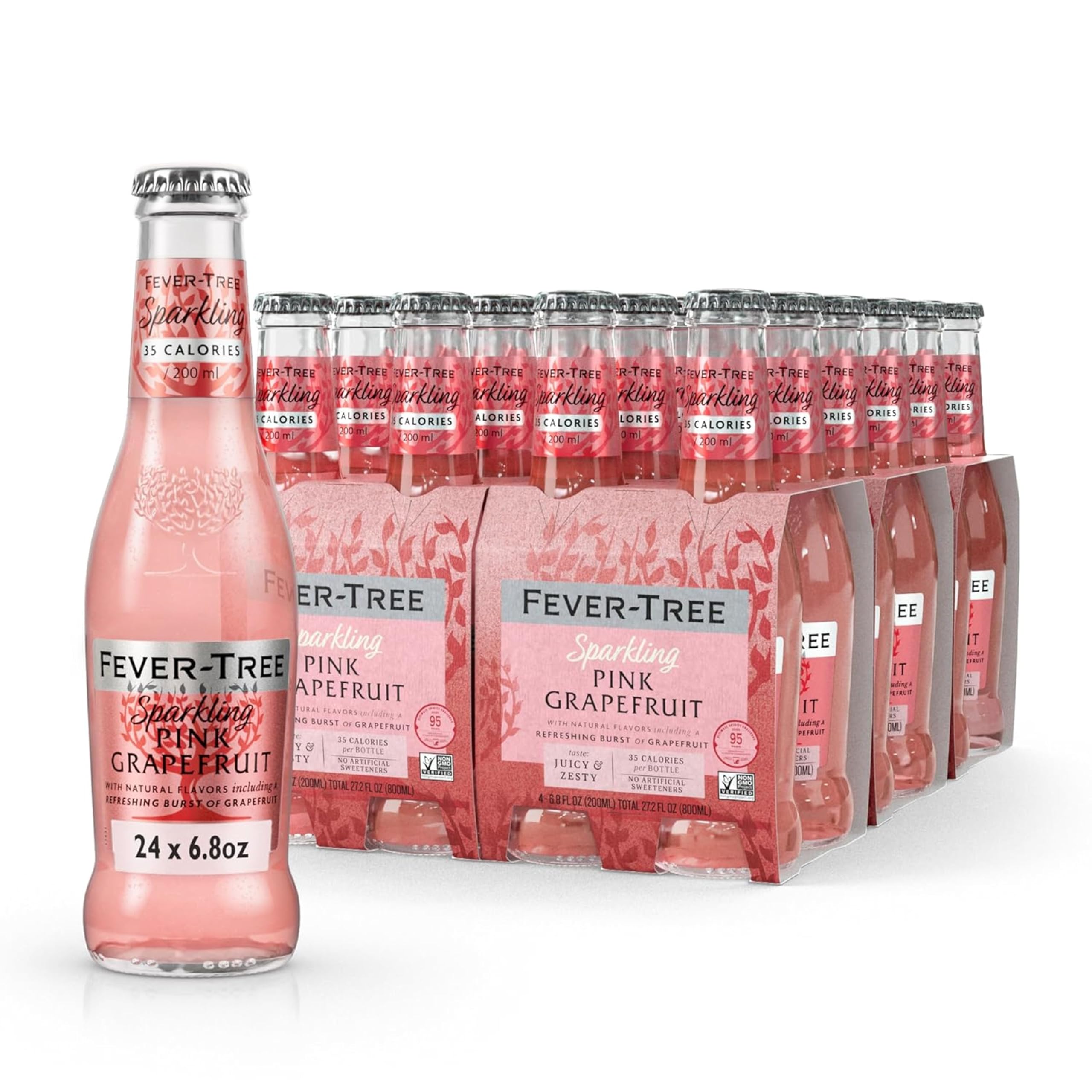 Fever-Tree frente pack 24 mostrando botellas y ventaja de surtido