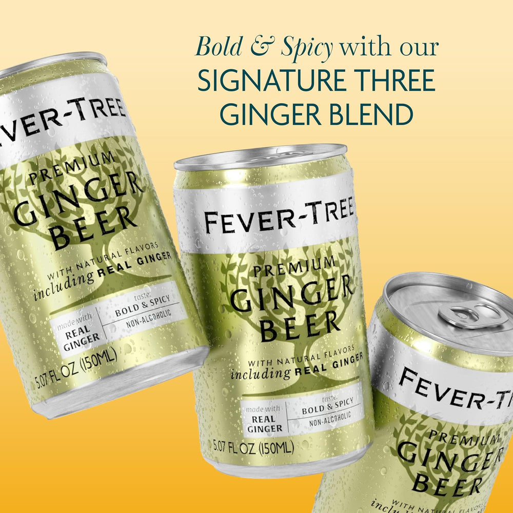 Fever-Tree lata en mano mostrando escala y porción individual