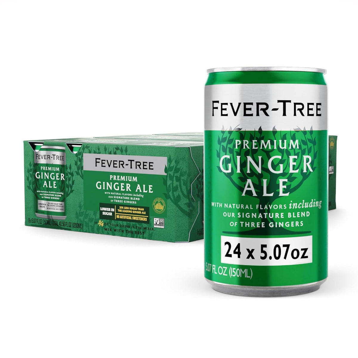Fever-Tree lata frente mostrando diseño y calidad premium