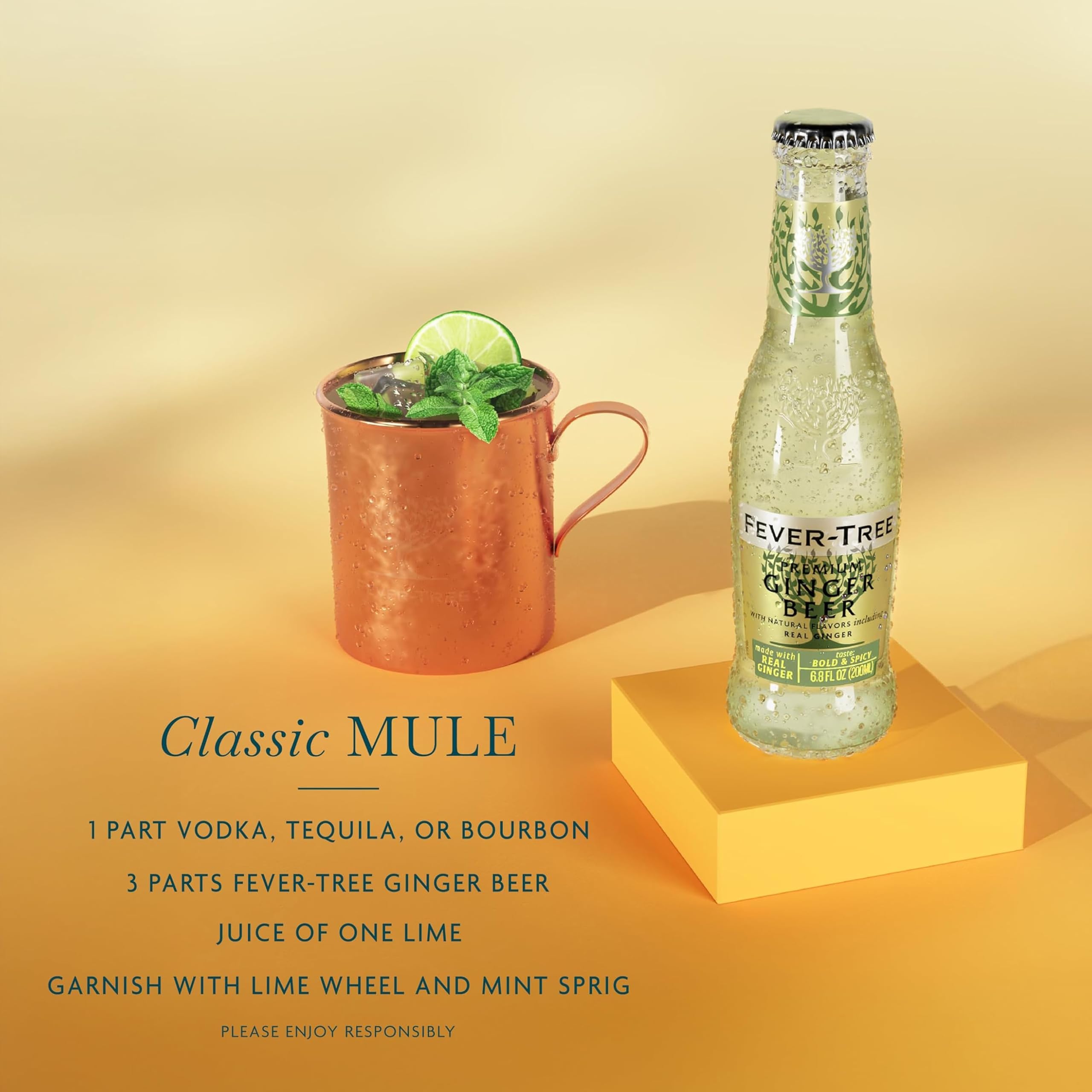 Fever-Tree servido en copa como mezclador ideal para cócteles