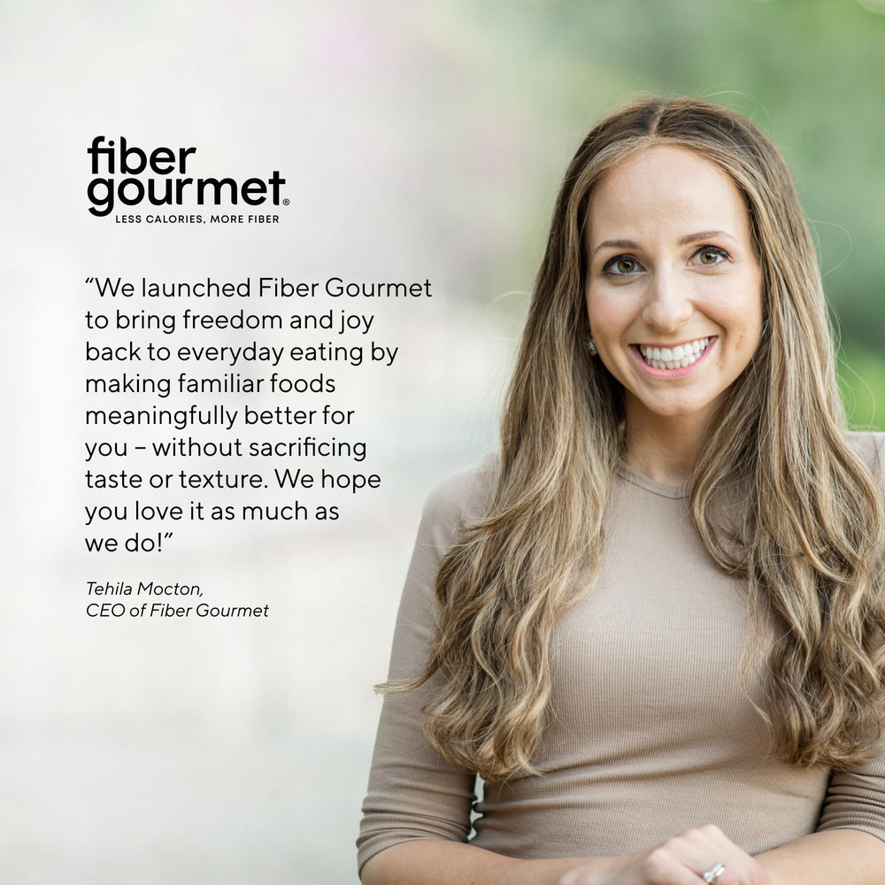 Fiber Gourmet porción emplatada lista para comer con aspecto apetitoso y equilibrado