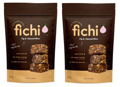 Fichi envase frontal mostrando el nombre y beneficios sin azúcar añadido