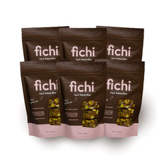Fichi empaque frontal mostrando la marca y formato práctico para llevar