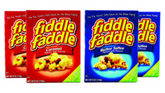 Fiddle Faddle frente del empaque mostrando el pack combinado y conveniencia