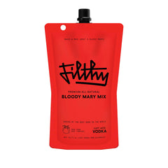 Filthy Food pouch frontal mostrando 32 oz y diseño compacto, ideal para llevar