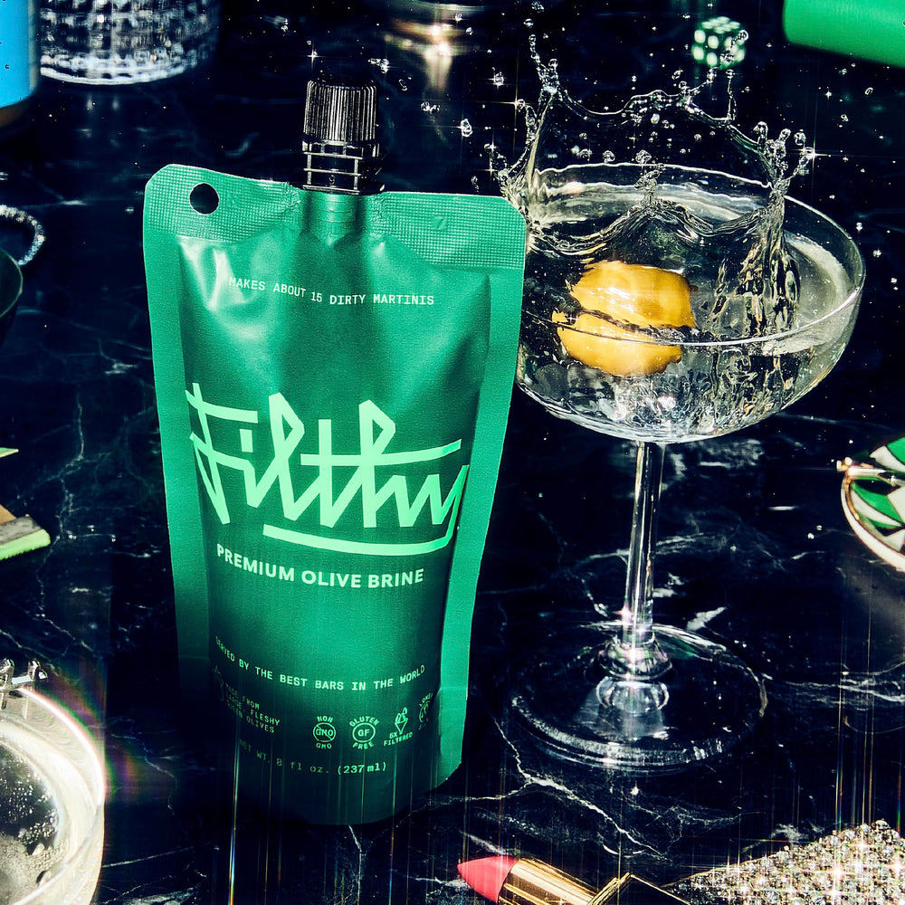 Filthy Food utilizada en un dirty martini realzando sabor y aspecto del cóctel