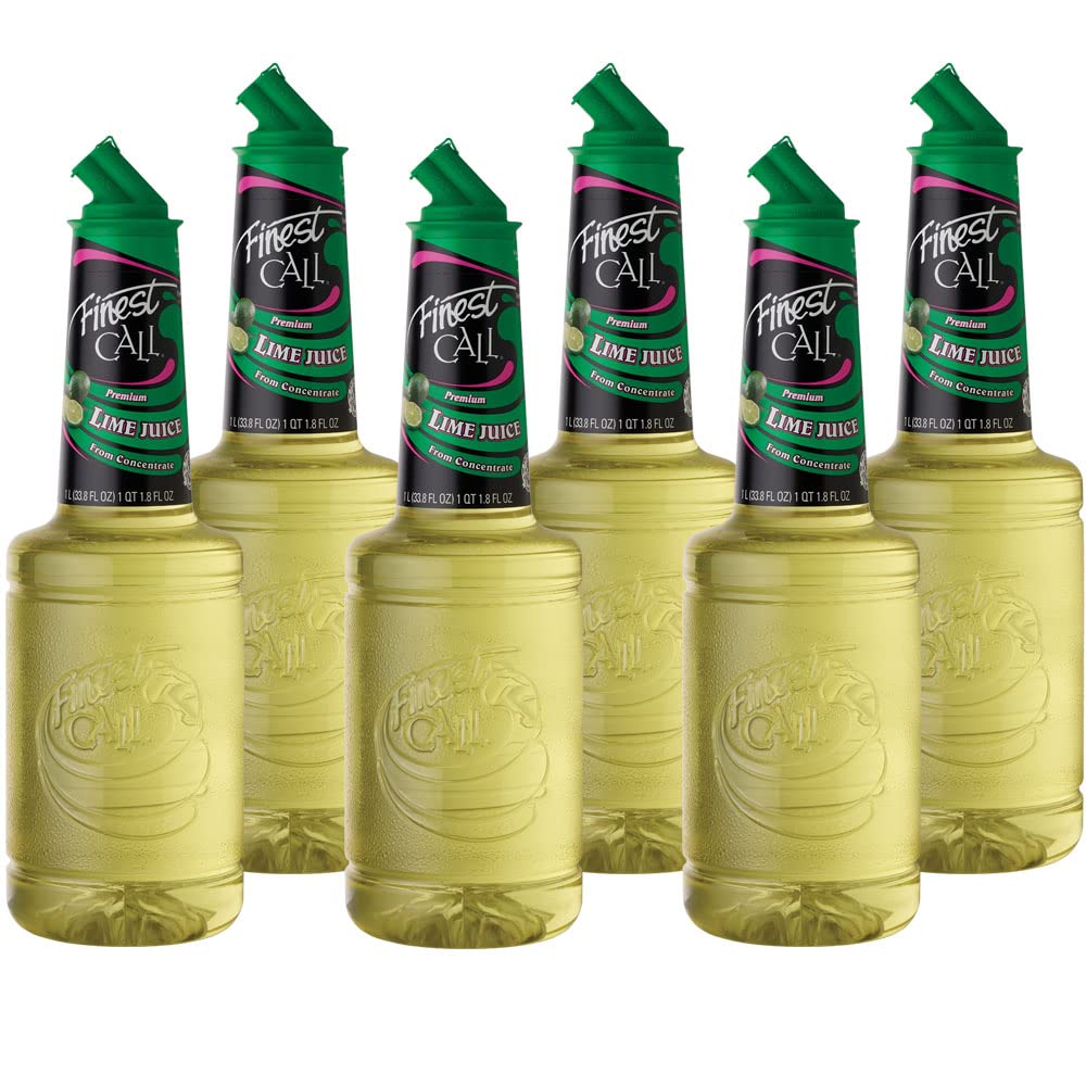 Finest Call botella frente mostrando etiqueta y capacidad de 1 litro