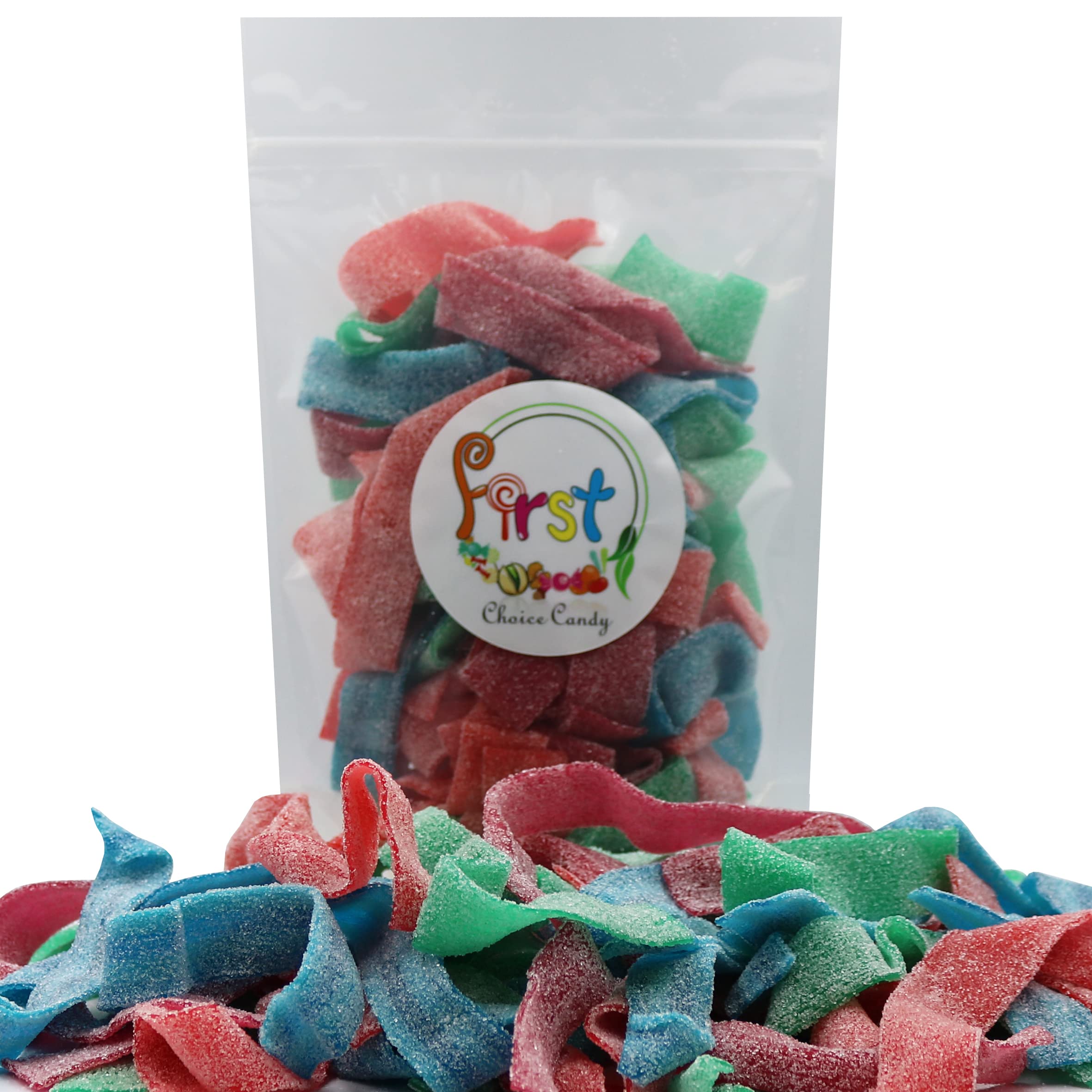 FirstChoiceCandy primer plano textura con azúcar, muestra acidez y atractivo