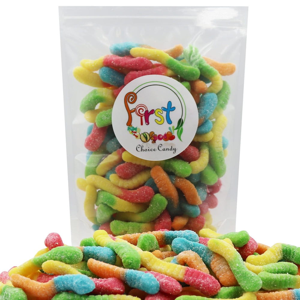 FirstChoiceCandy gusanos en bol como topping de helado para decorar postres