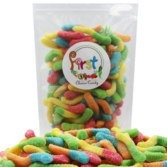 FirstChoiceCandy gusanos en bol como topping de helado para decorar postres