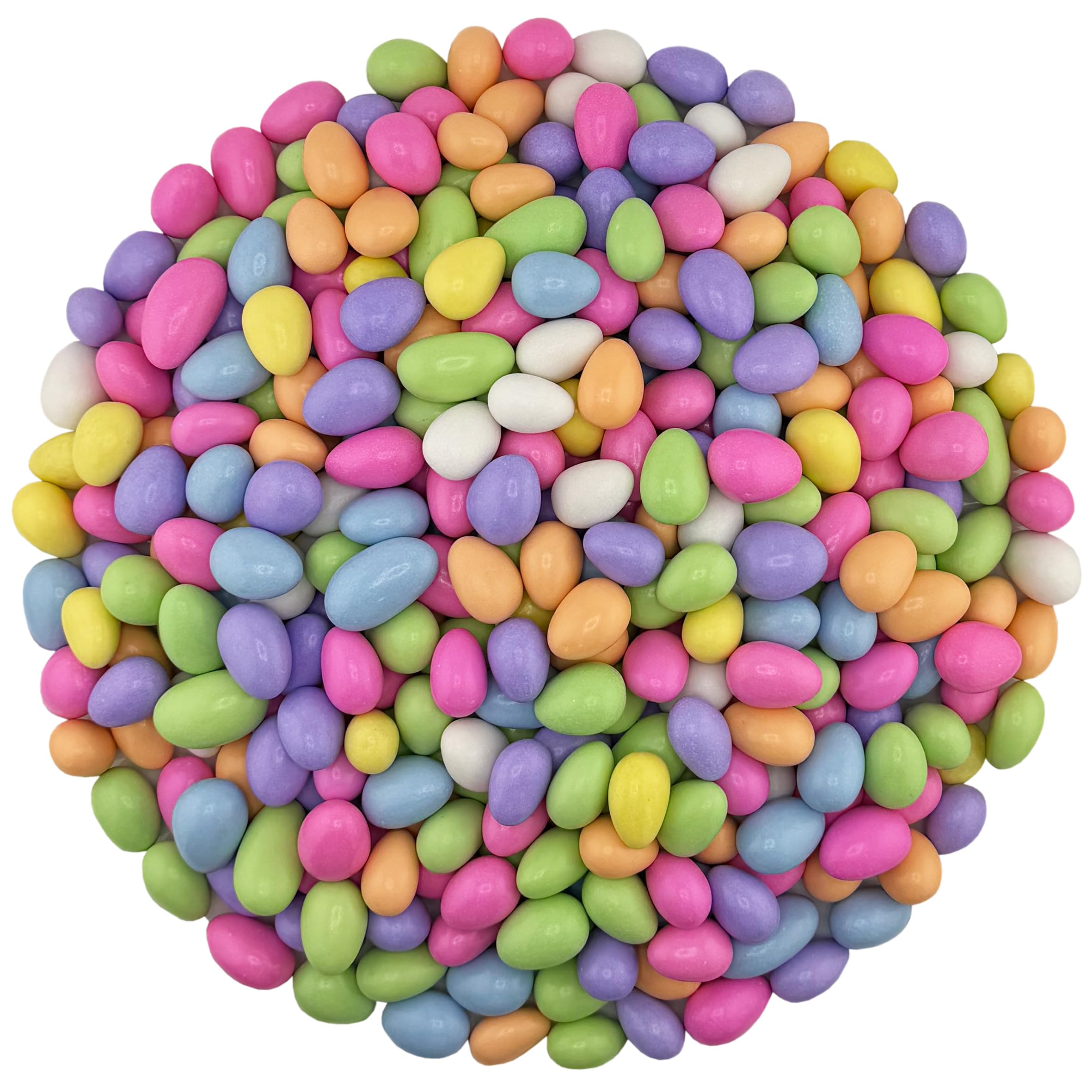 FirstChoiceCandy bowl con Jordan Almonds pastel usado como centro de mesa elegante