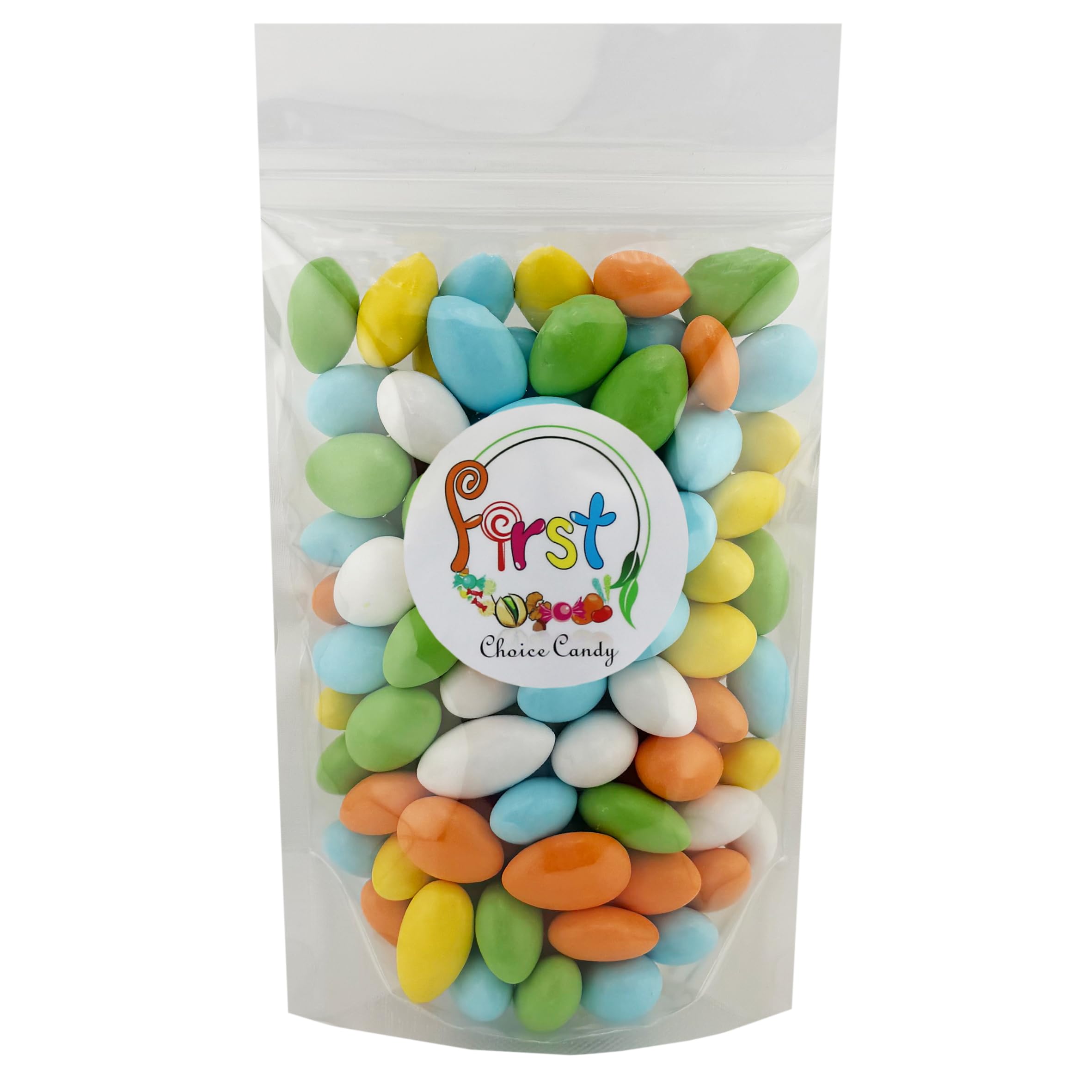 FirstChoiceCandy mano sirviendo Jordan Almonds para facilitar el emplatado