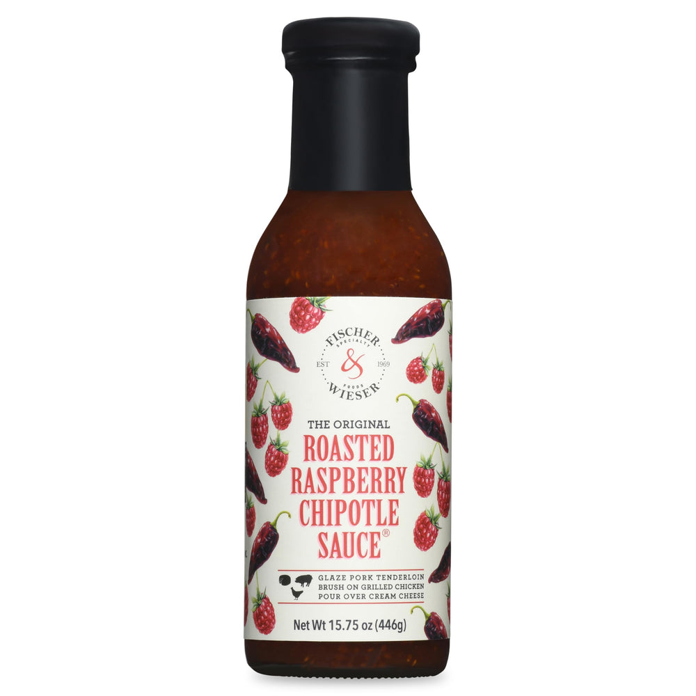 Fischer & Wieser frente del frasco mostrando salsa y etiqueta clara, ideal para descubrir sabor
