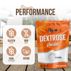 Fit Lane Nutrition batido post-entrenamiento con dextrosa para reposición rápida de carbohidratos