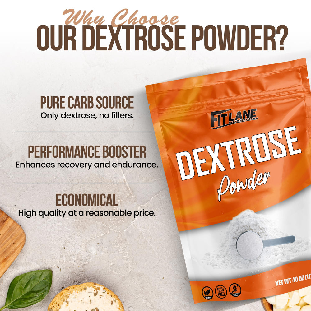 Fit Lane Nutrition polvo dextrosa incorporado en masa de repostería para mejor textura