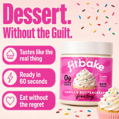FitBake aplicado en cupcake demostrando acabado decorativo