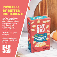 FitJoy galletas junto a dip ilustrando cómo combinan con salsas