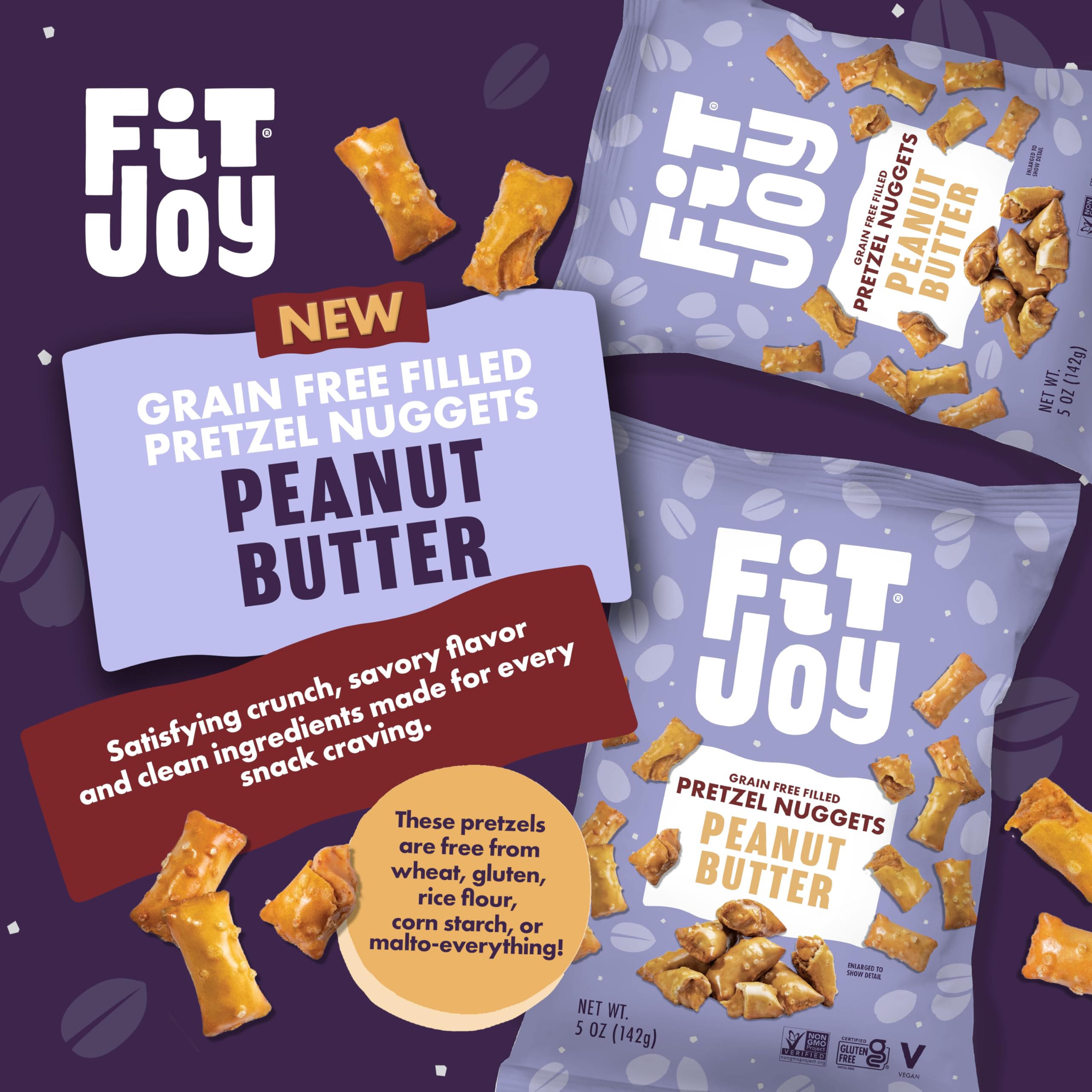 FitJoy primer plano del relleno cremoso de cacahuate, sabor intenso