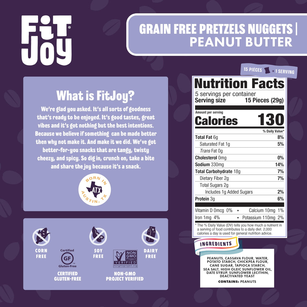 FitJoy bowl con pretzels en reunión, ideal para compartir