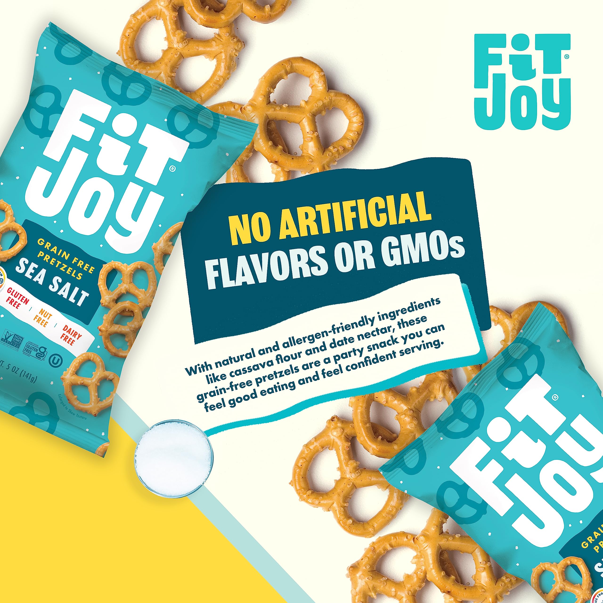 FitJoy pretzels en bol listos para servir, ideal para reuniones