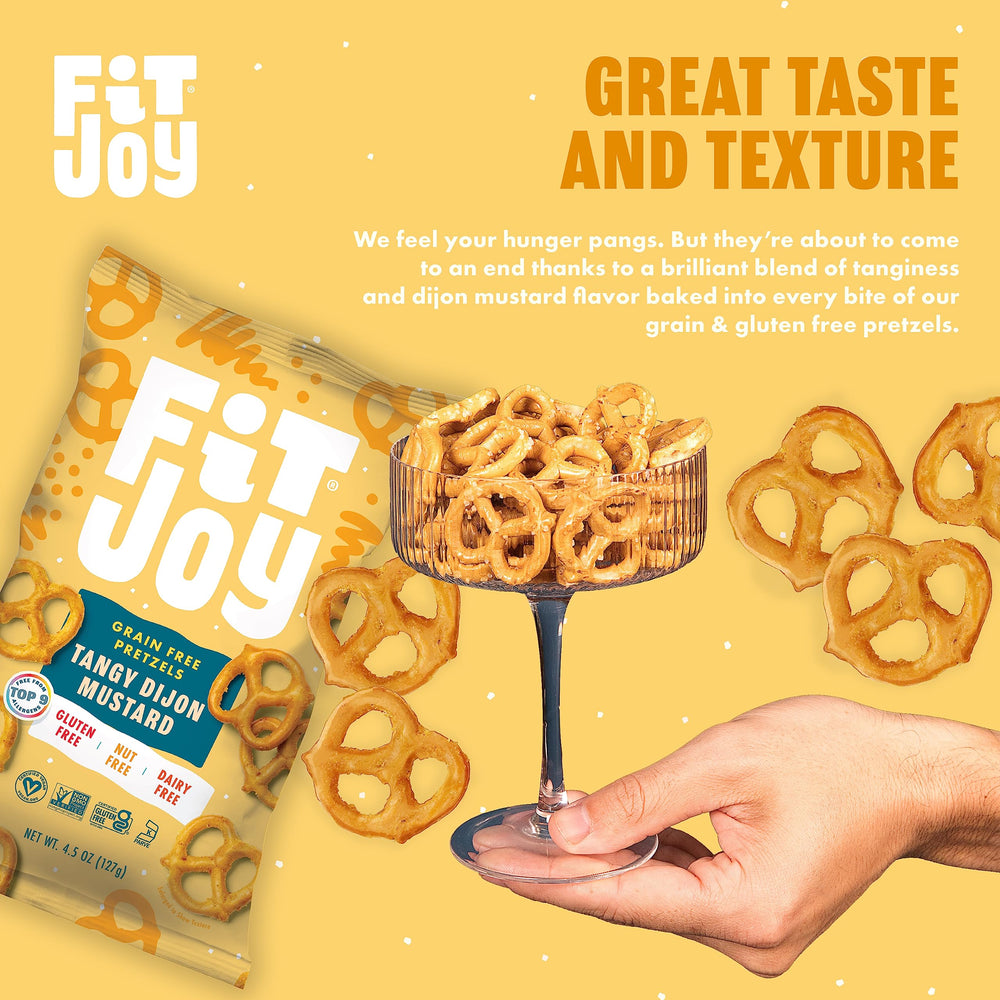 FitJoy pretzels en bowl listos para compartir como aperitivo saludable