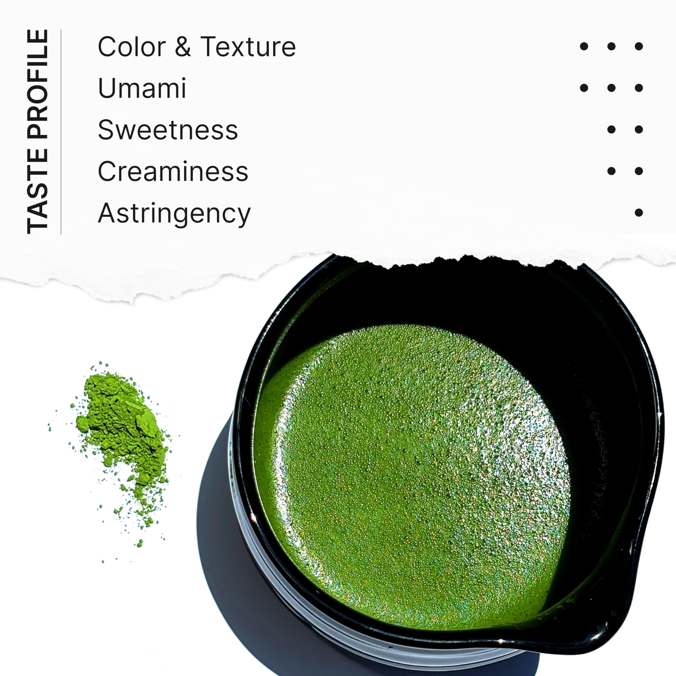 FKRO polvo matcha textura fina que mejora disolución