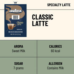 Flavia Lavazza primer plano de Freshpack que muestra sellado limpio y calidad