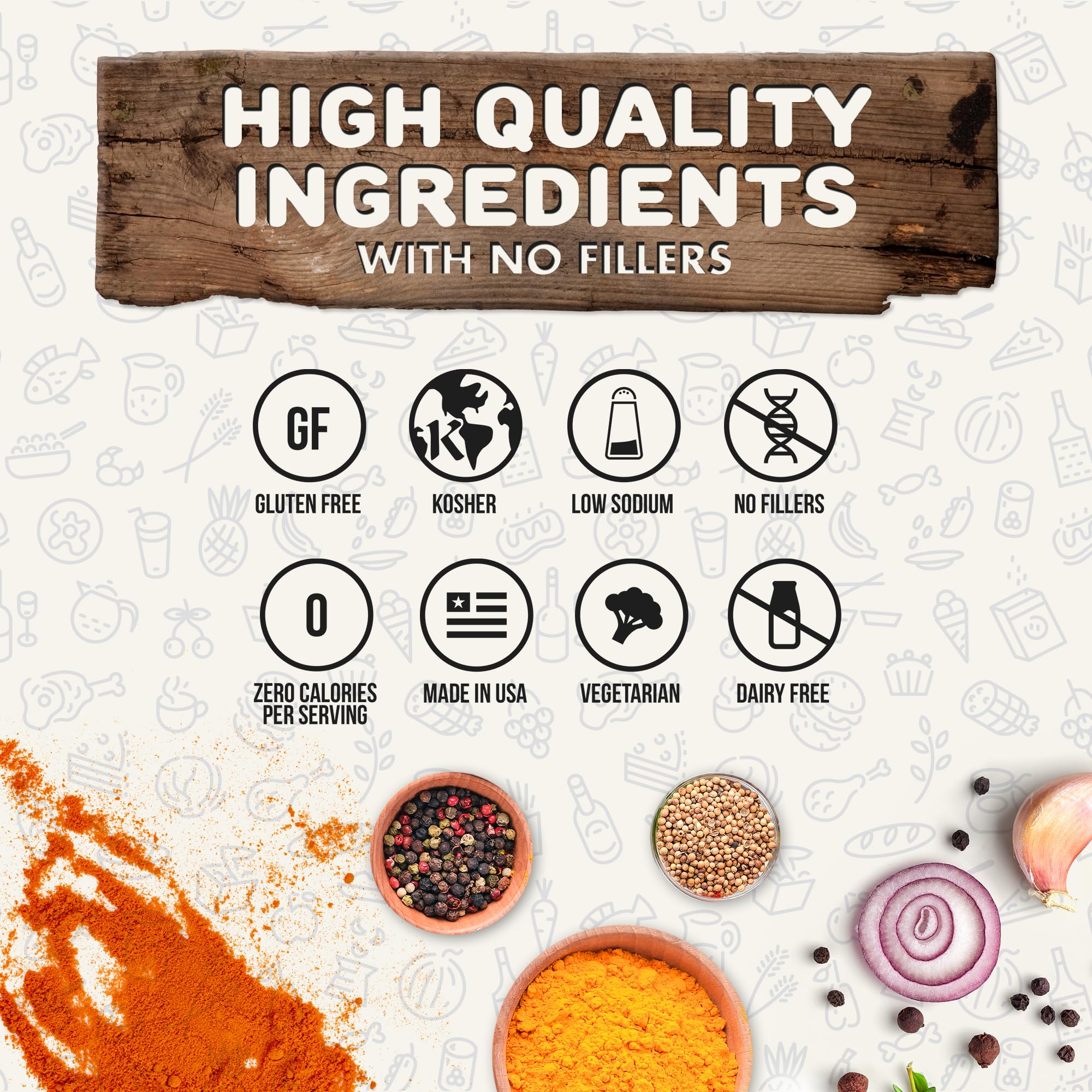Flavor God etiqueta con lista de ingredientes y sin gluten, transparencia y confianza