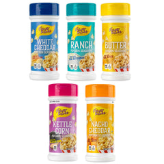 Flavor Mate envase frontal mostrando los cinco sabores y beneficio de variedad