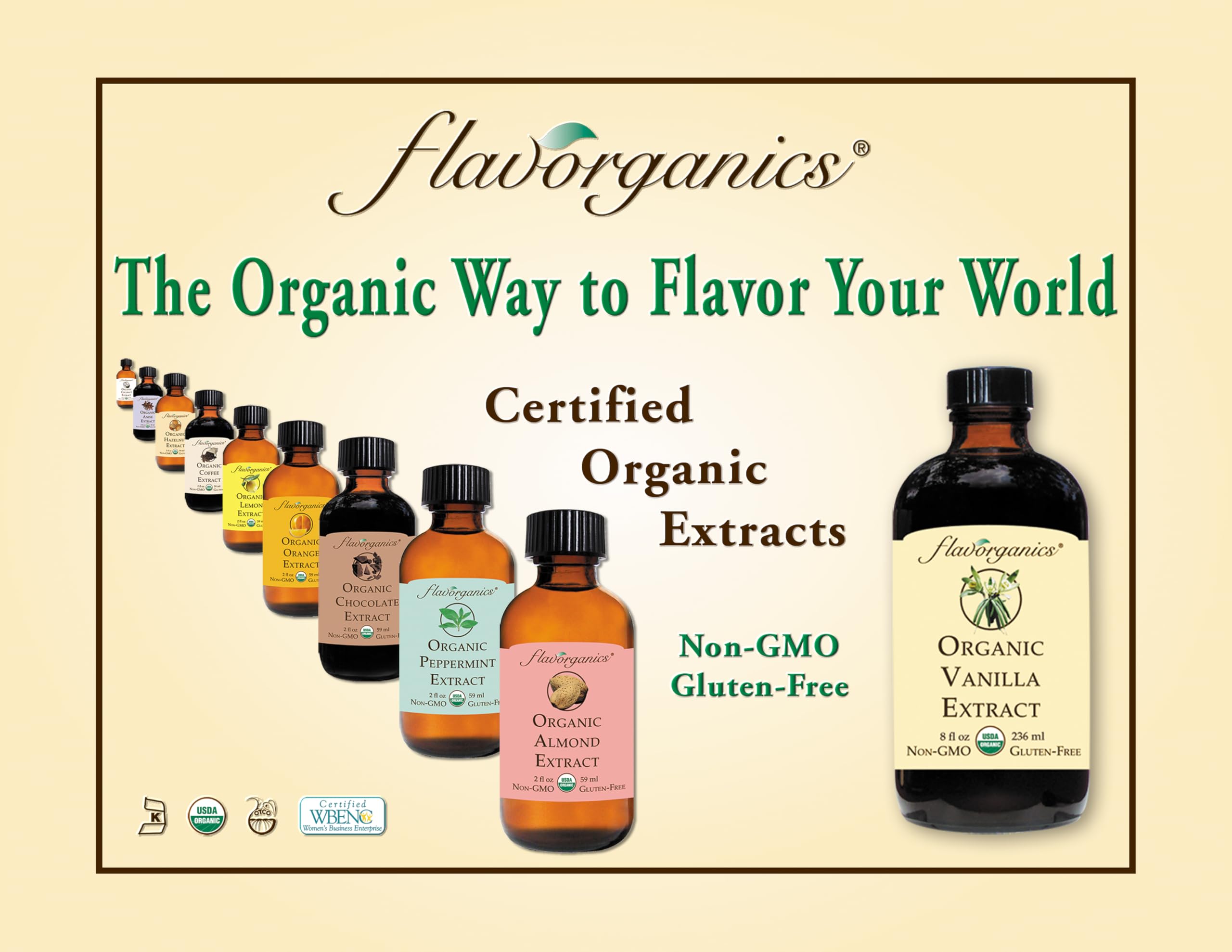 Flavorganics extracto aplicado en café y postre intensificando aroma y sabor