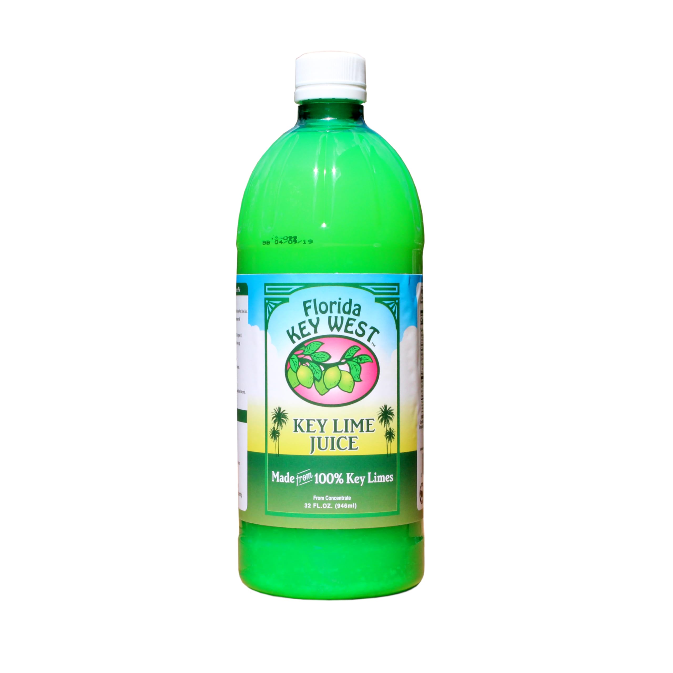 Florida Key West botella frontal mostrando etiqueta auténtica y beneficio de sabor intenso